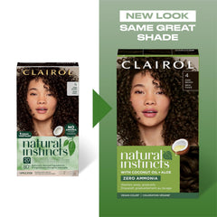 Clairol Natural Instincts crema de color difumina canas suavemente.