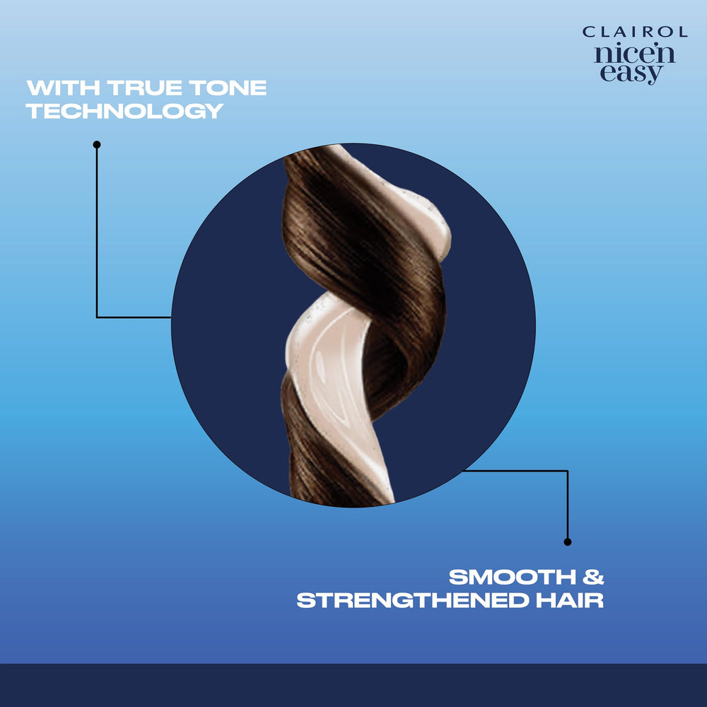 Clairol Nice'n Easy folleto-instrucciones guía paso a paso para un resultado seguro.