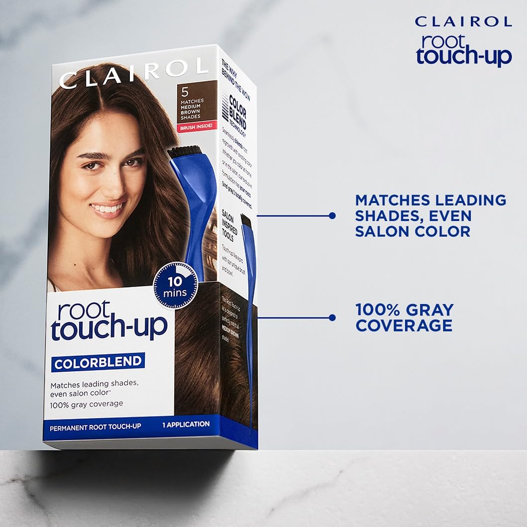 Clairol retoque de raíces, kit completo para retoques sin visitas al salón.