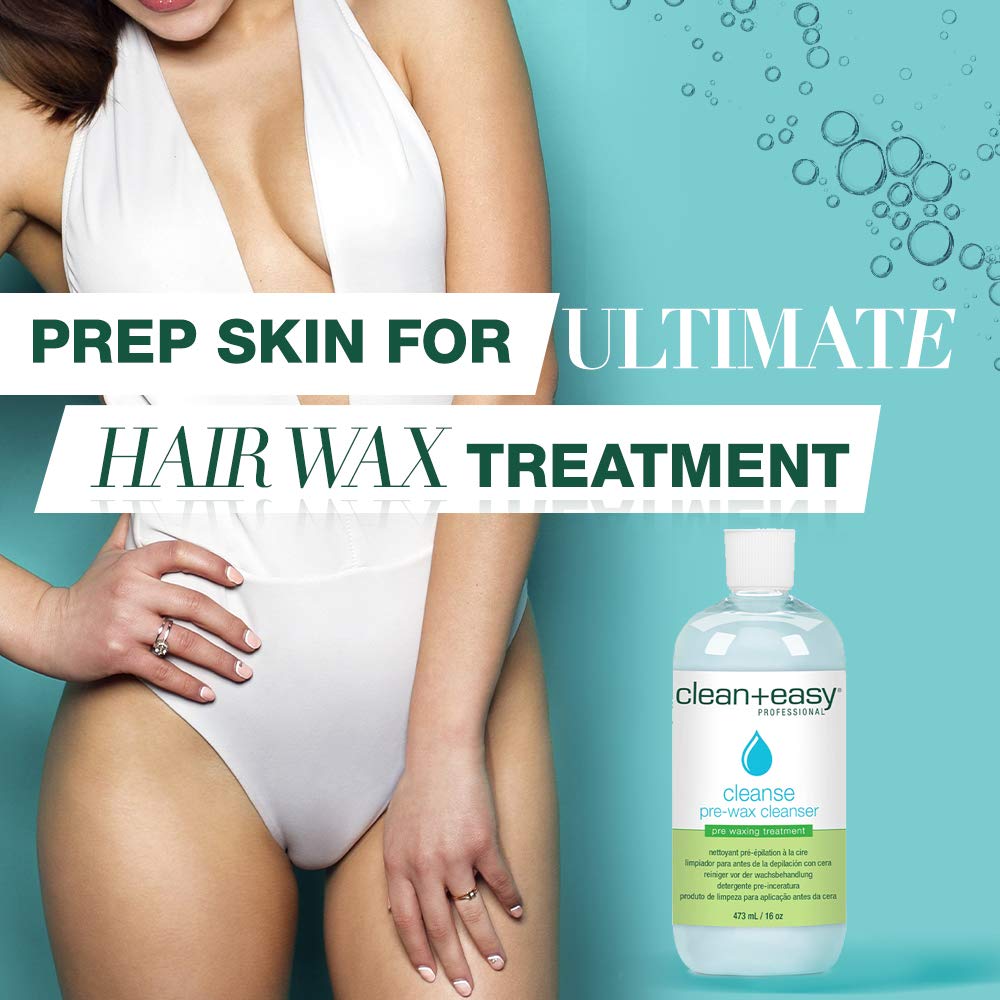 Clean + Easy: textura ligera que facilita eliminar aceites antes de la depilación.