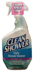 Clean Shower limpiador diario para ducha, botella de 32 oz, facilita la limpieza rápida y sin esfuerzo.
