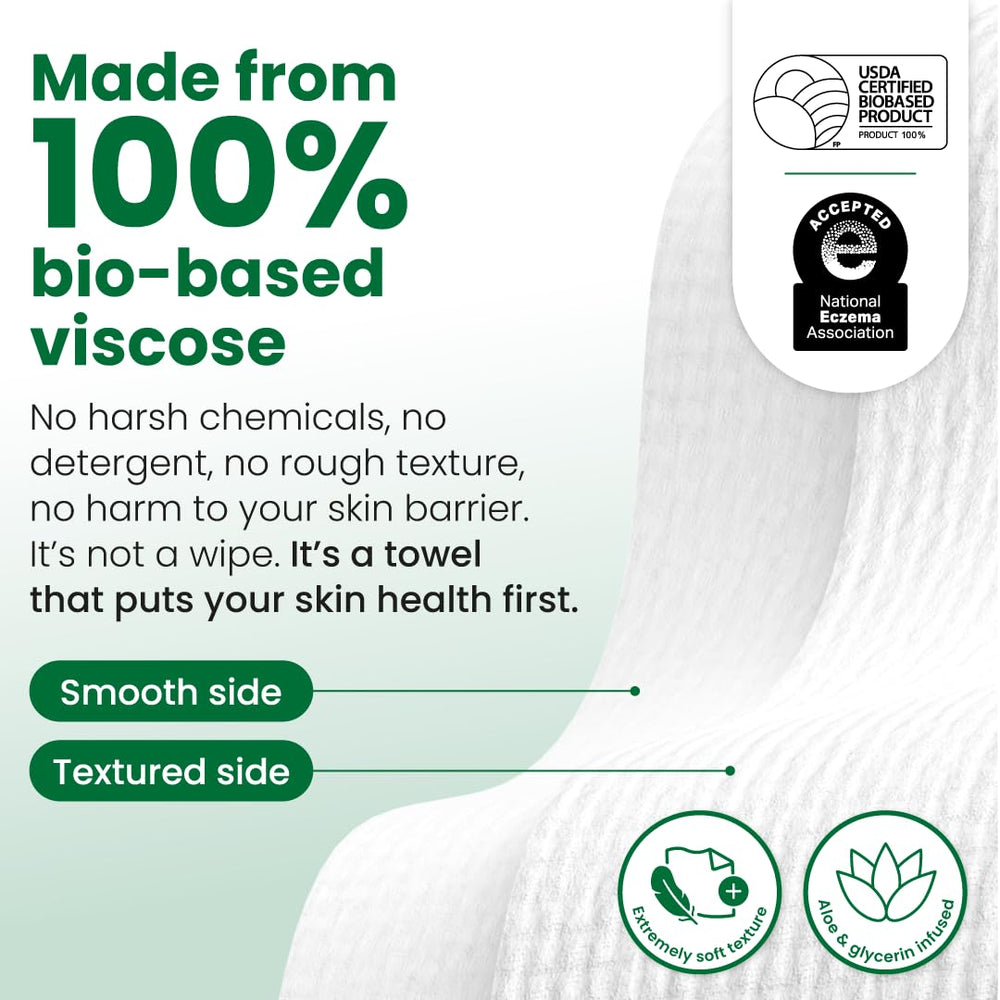 Clean Skin Club Clean Towels XL en viaje, formato compacto para higiene facial.