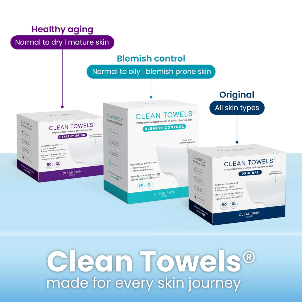 CLEAN SKIN CLUB solución de almacenamiento para toallas faciales
