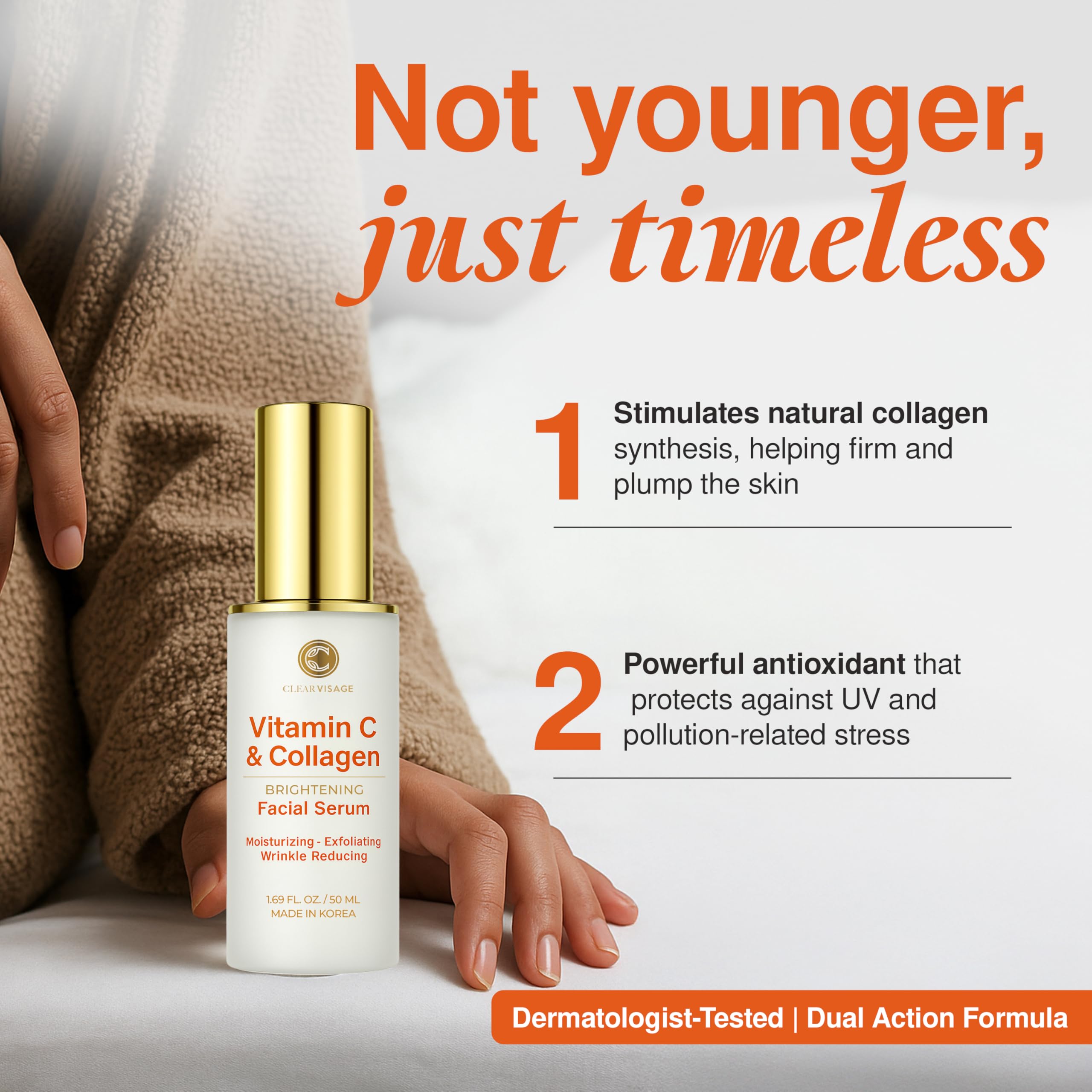 Clear Visage: gotero preciso para dosificar y aplicar uniformemente.