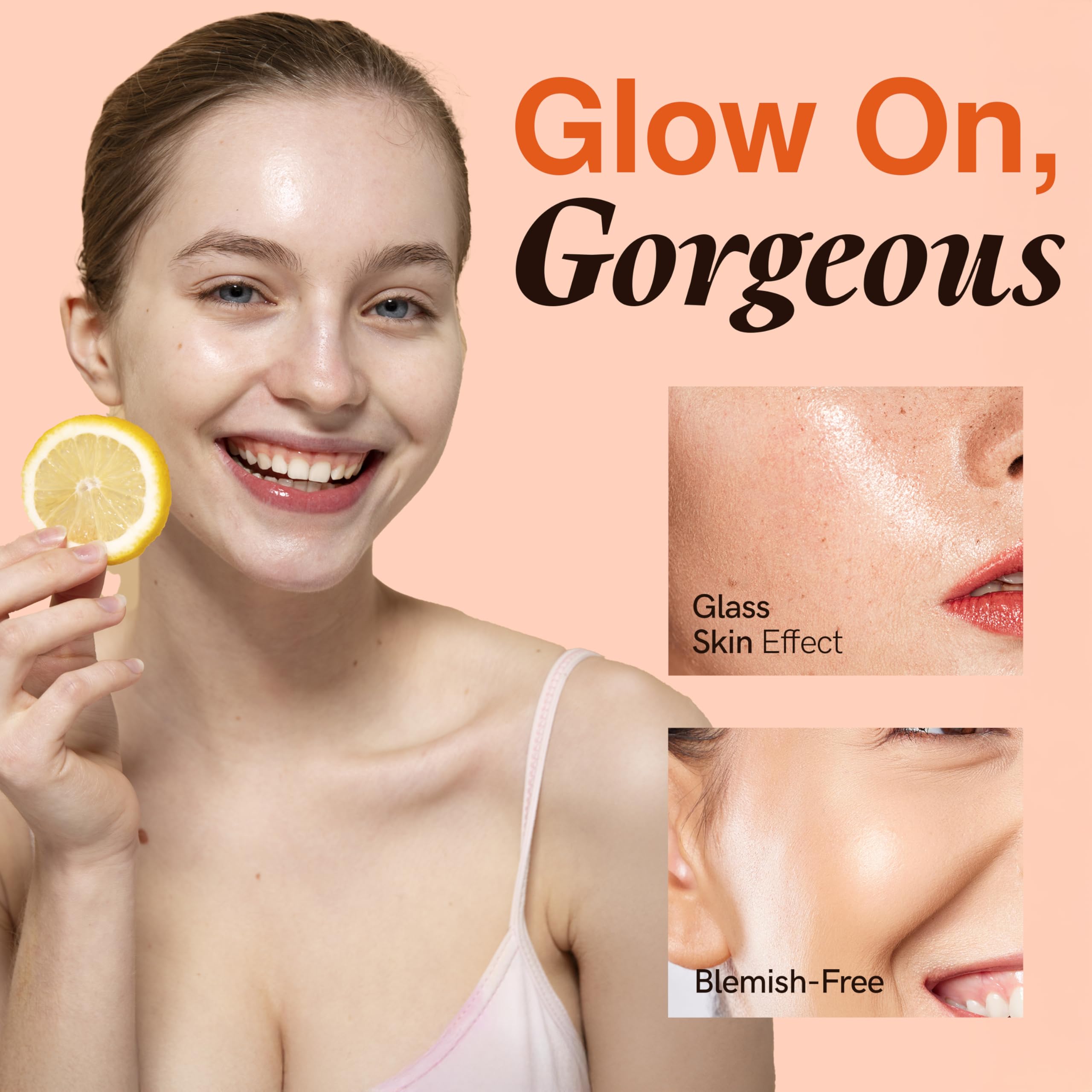 Clear Visage: ingredientes con vitamina C para tono más uniforme.