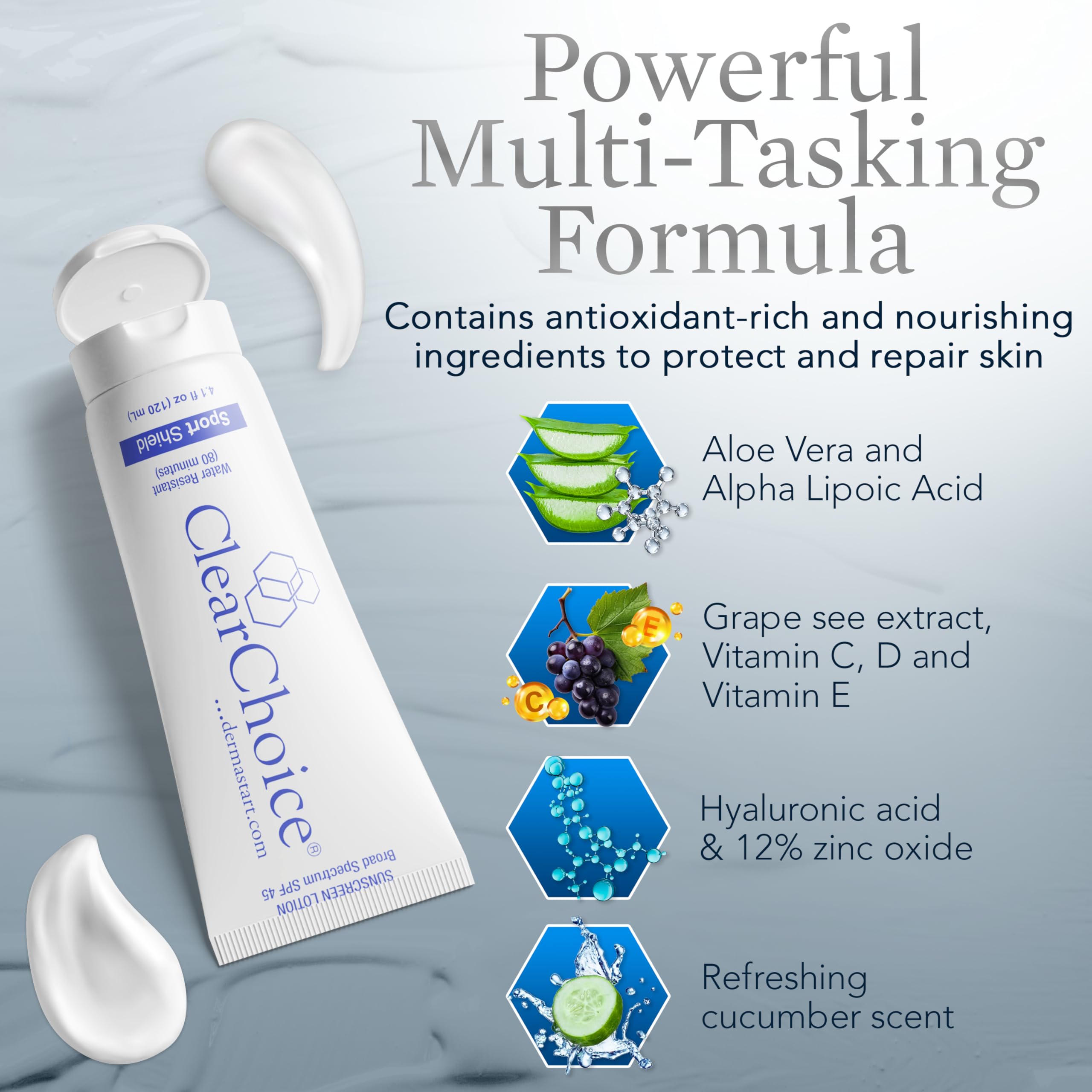 Sin residuo blanco, se integra fácilmente con maquillaje.