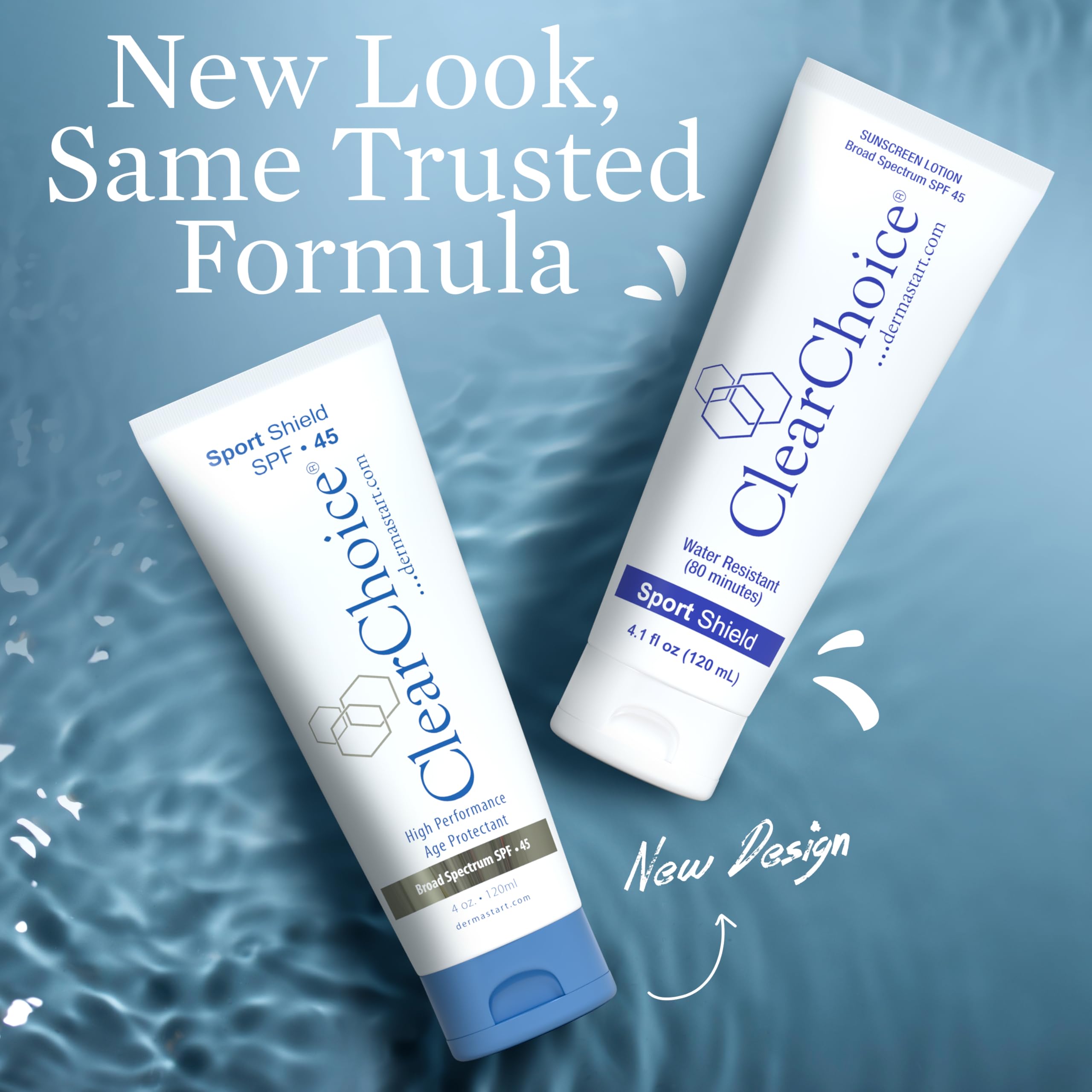 Textura ligera de ClearChoice protege sin sensación grasa.