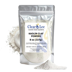 ClearLee arcilla kaolin polvo cosmético, polvo ultra fino para cuidado diario de la piel