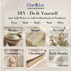 ClearLee mezcla para mascarilla facial con kaolin, exfolia suavemente y limpia poros
