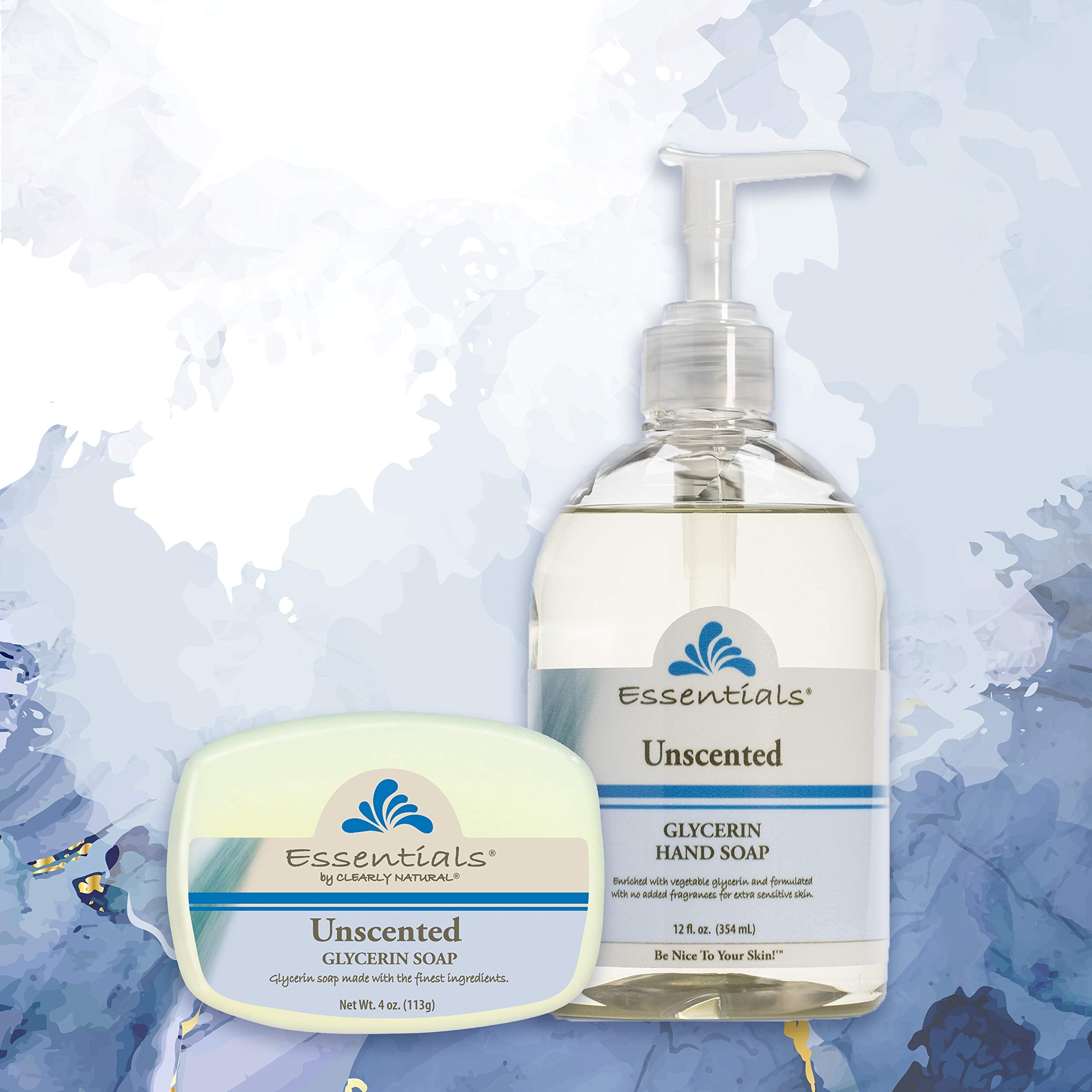 Paquete de 3 jabones Clearly Natural Essentials para higiene diaria suave