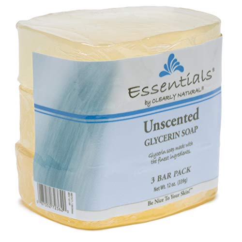 Uso diario con Clearly Natural Essentials jabón de glicerina para piel suave