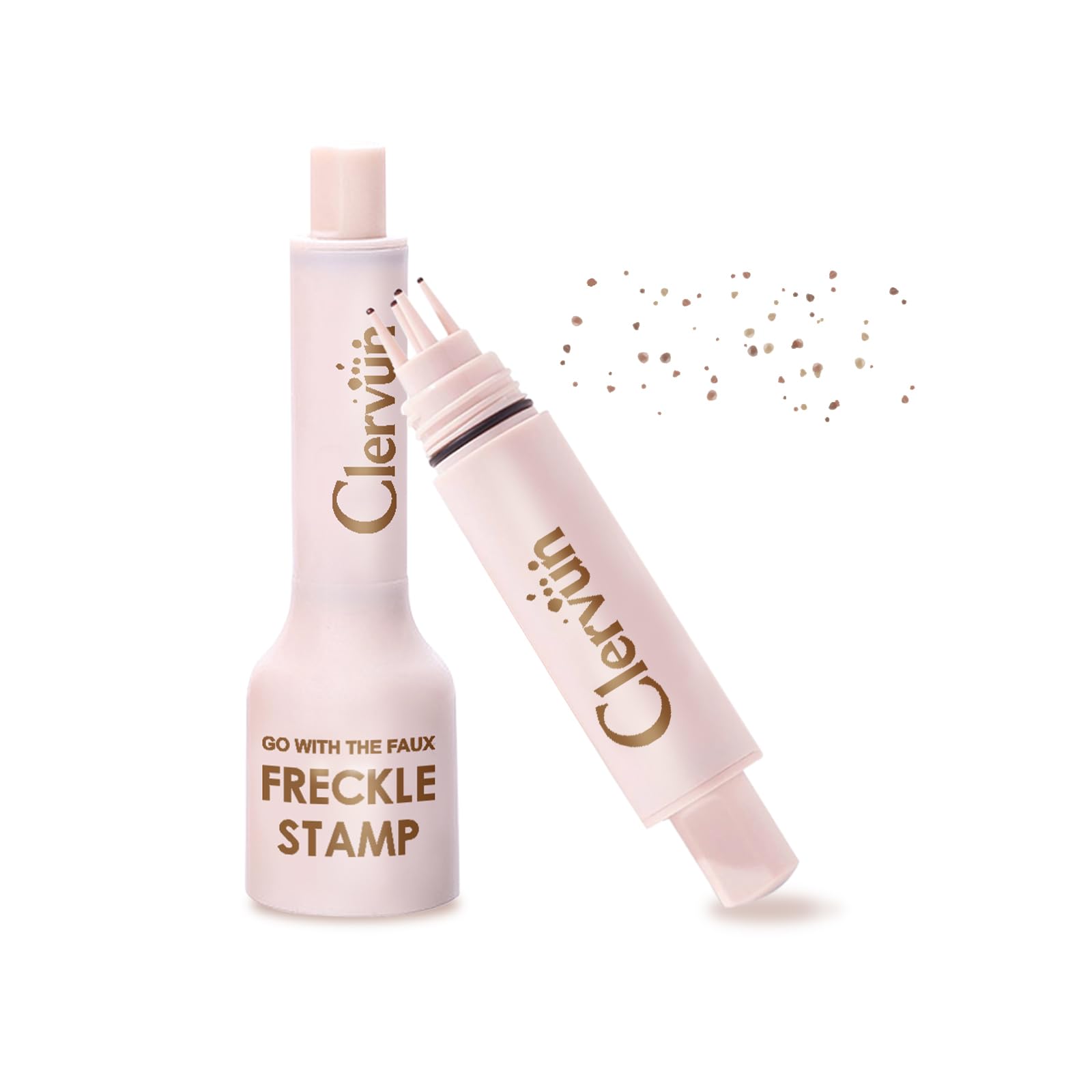 CLERVUN Freckle Stamp con puntas múltiples para pecas naturales y realistas.