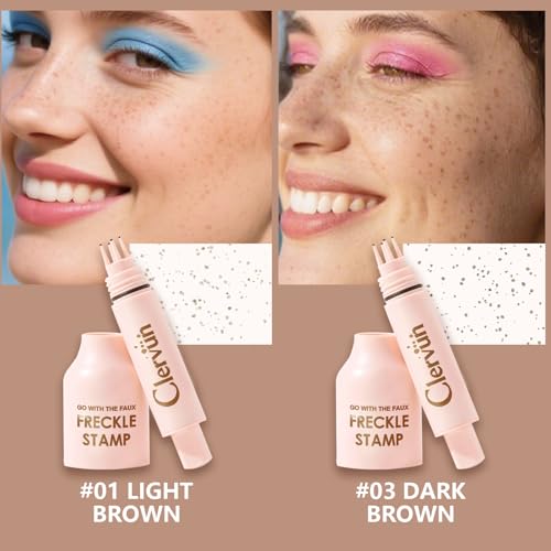 CLERVUN Freckle Stamp resistente al agua para uso diario y eventos.