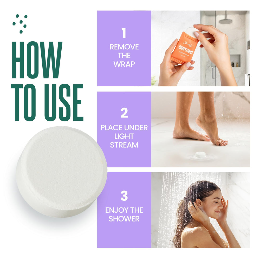 Cleverfy Shower Steamer Douche Zen: moment de calme pendant la douche.