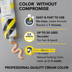 Crema color CLEVERMAN Caoba con textura suave y cobertura uniforme