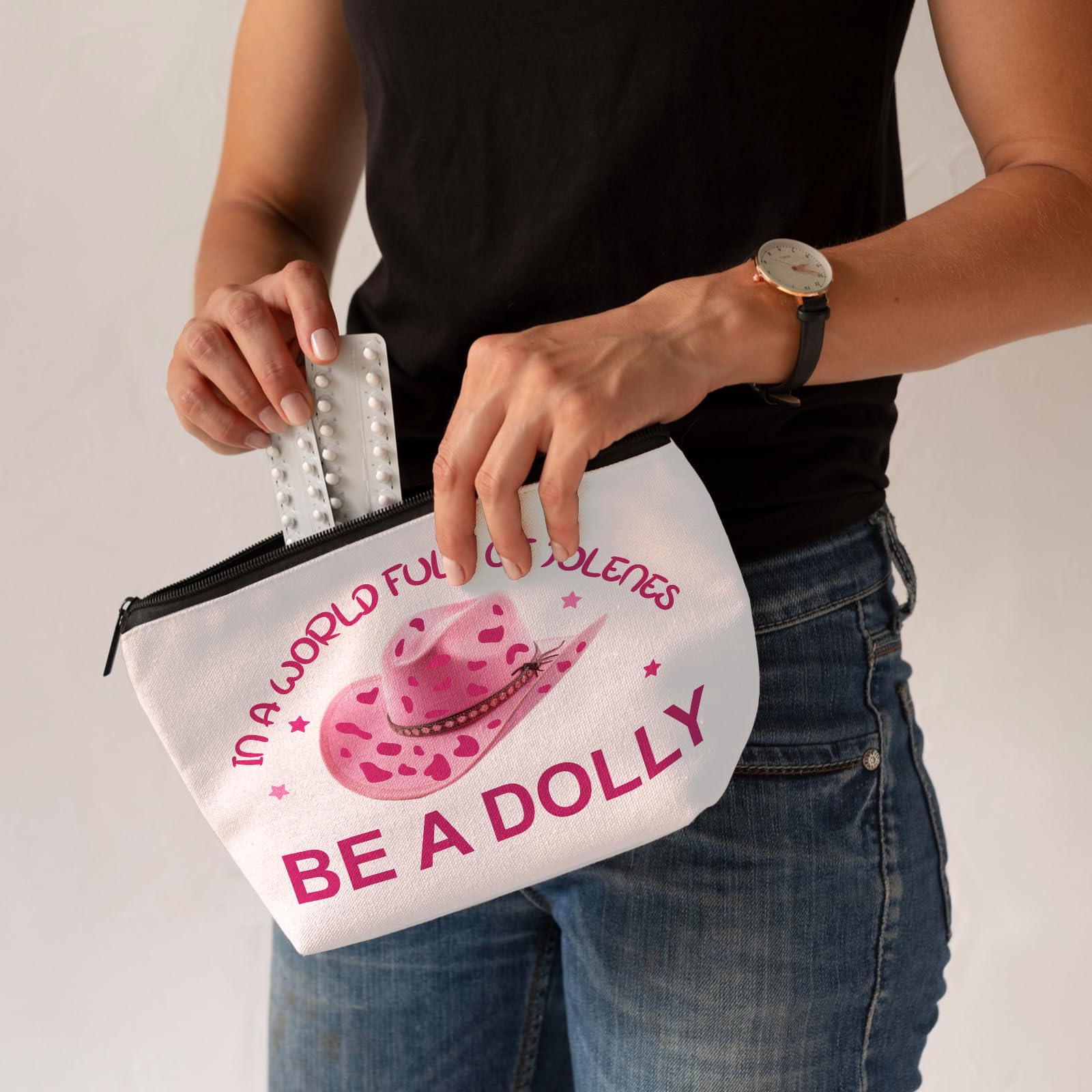 CLHHM Bolso maquillaje regalo rosa, opción encantadora para sorprender.