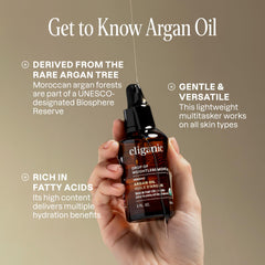 Textura ligera de aceite de argán orgánico Cliganic facilita absorción