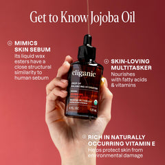 Aceite libre de hexano de Cliganic: opción limpia para rostro y cuerpo.