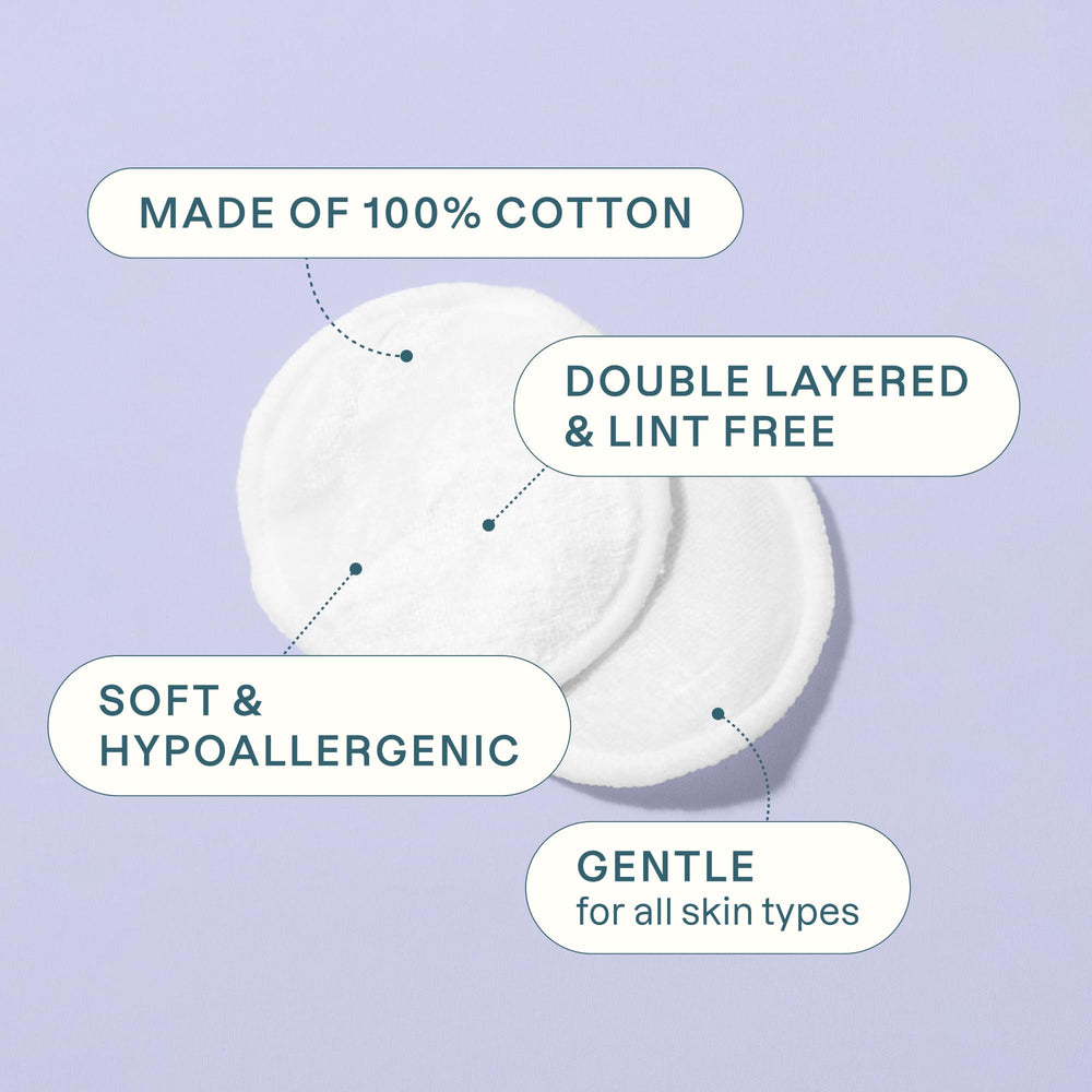 Cliganic algodón hipoalergénico multicapa, absorbentes para piel sensible