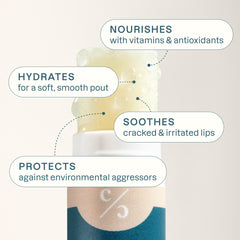 Cliganic bálsamo labial orgánico Naranja, aplicación suave sobre los labios.