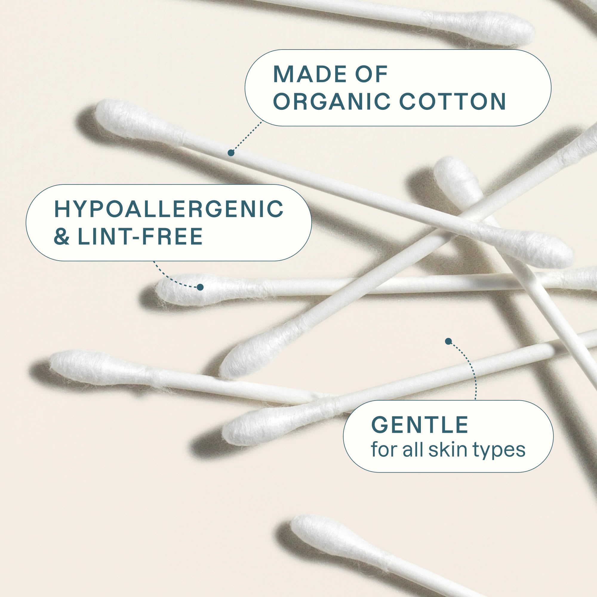 Cliganic hisopos suaves y absorbentes ideales para aplicar maquillaje con precisión