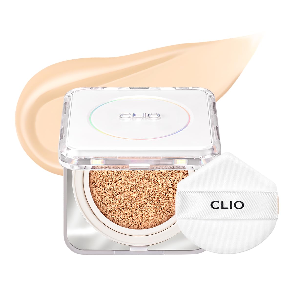 CLIO Kill Cover Founwear Cushion con aplicador integrado para retoques rápidos.