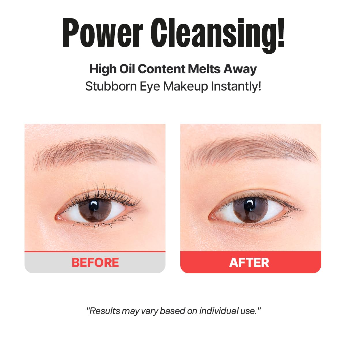 Cotton pad wipe demonstrates gentle removal without residue