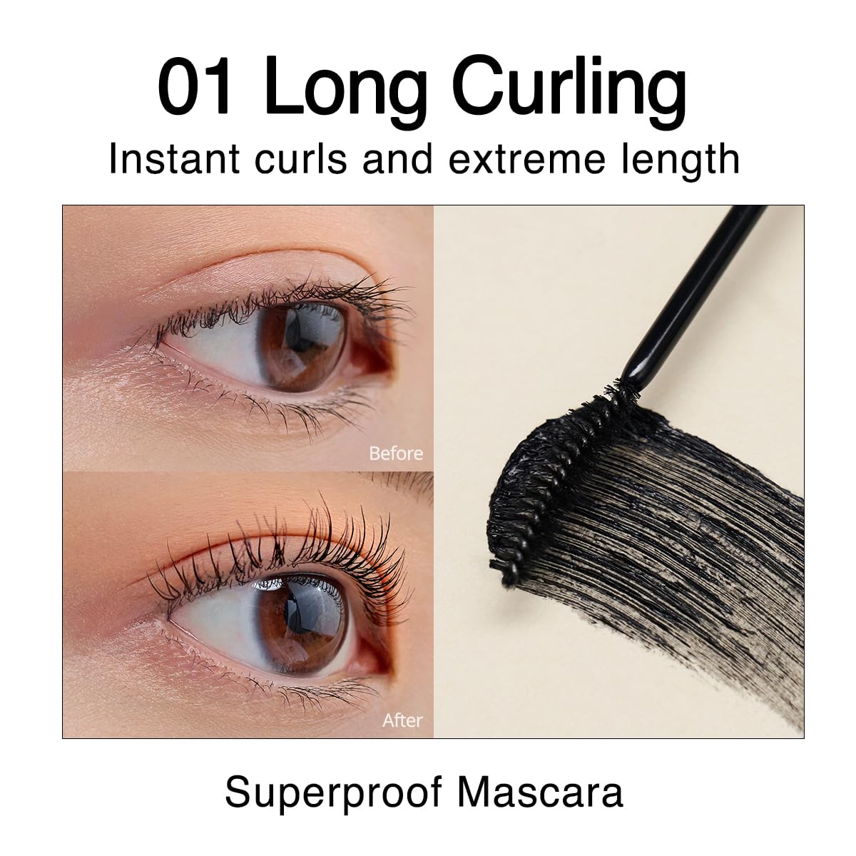 CLIO Kill Lash Superproof Mascara logra mayor longitud y definición para un look diario.