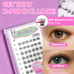 CLIONE PRIME efecto natural y pleno con racimos de pestañas ligeros para look diario