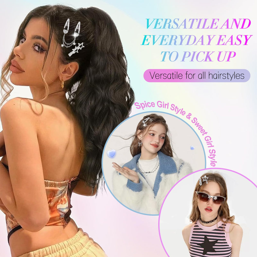 clips-estrellas-10piezas cierre-resistente: sujeción segura para todo tipo de cabello