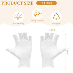 Clofiak guantes de algodón 100% absorben crema para hidratación suave.