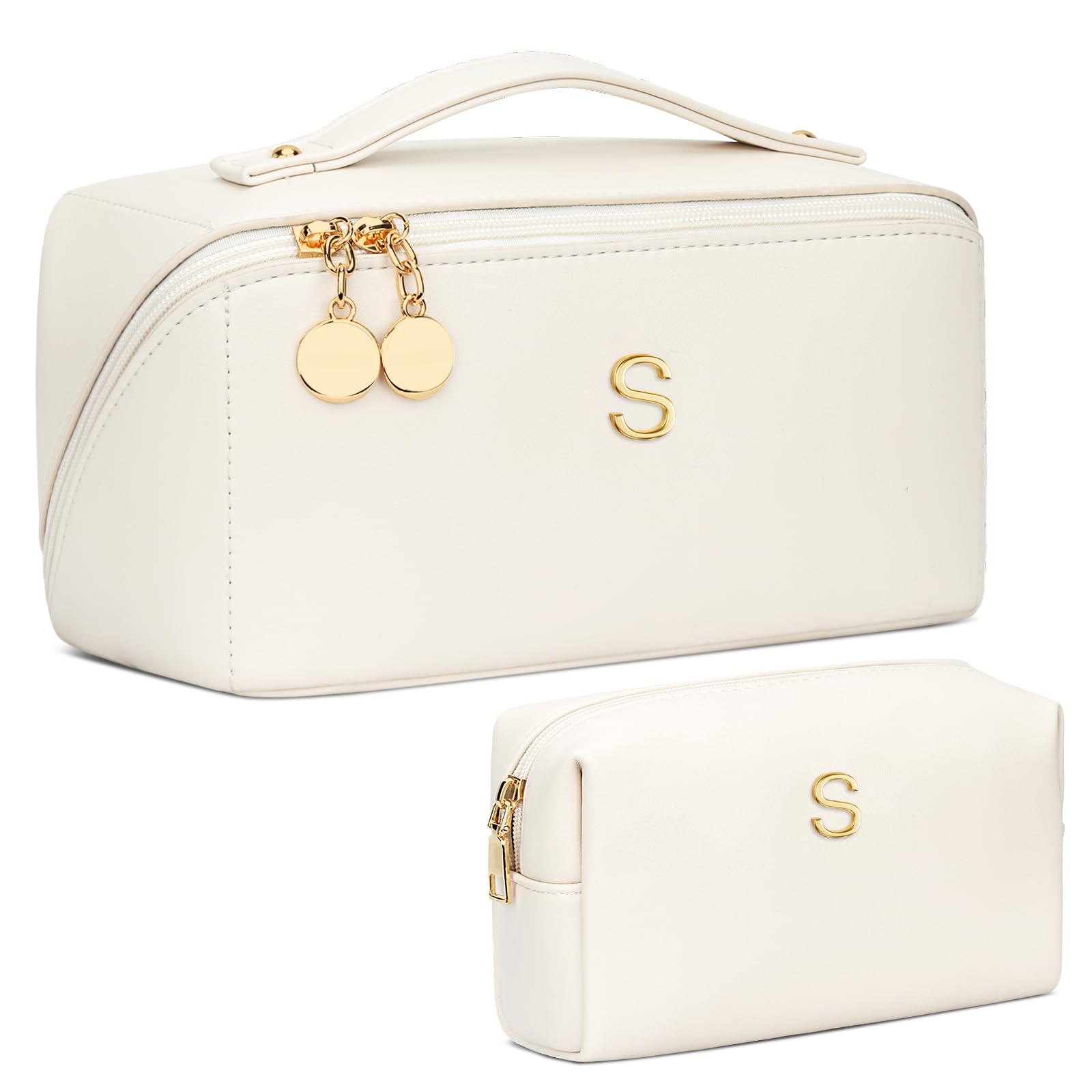 CLOUDWINGS bolsa maquillaje inicial personalizada, regalo único y elegante.