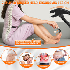 CLPPNA mango largo ergonómico para alcance cómodo