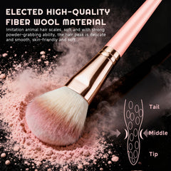 CLRDZN brocha corrector rosa para precisión sin líneas.