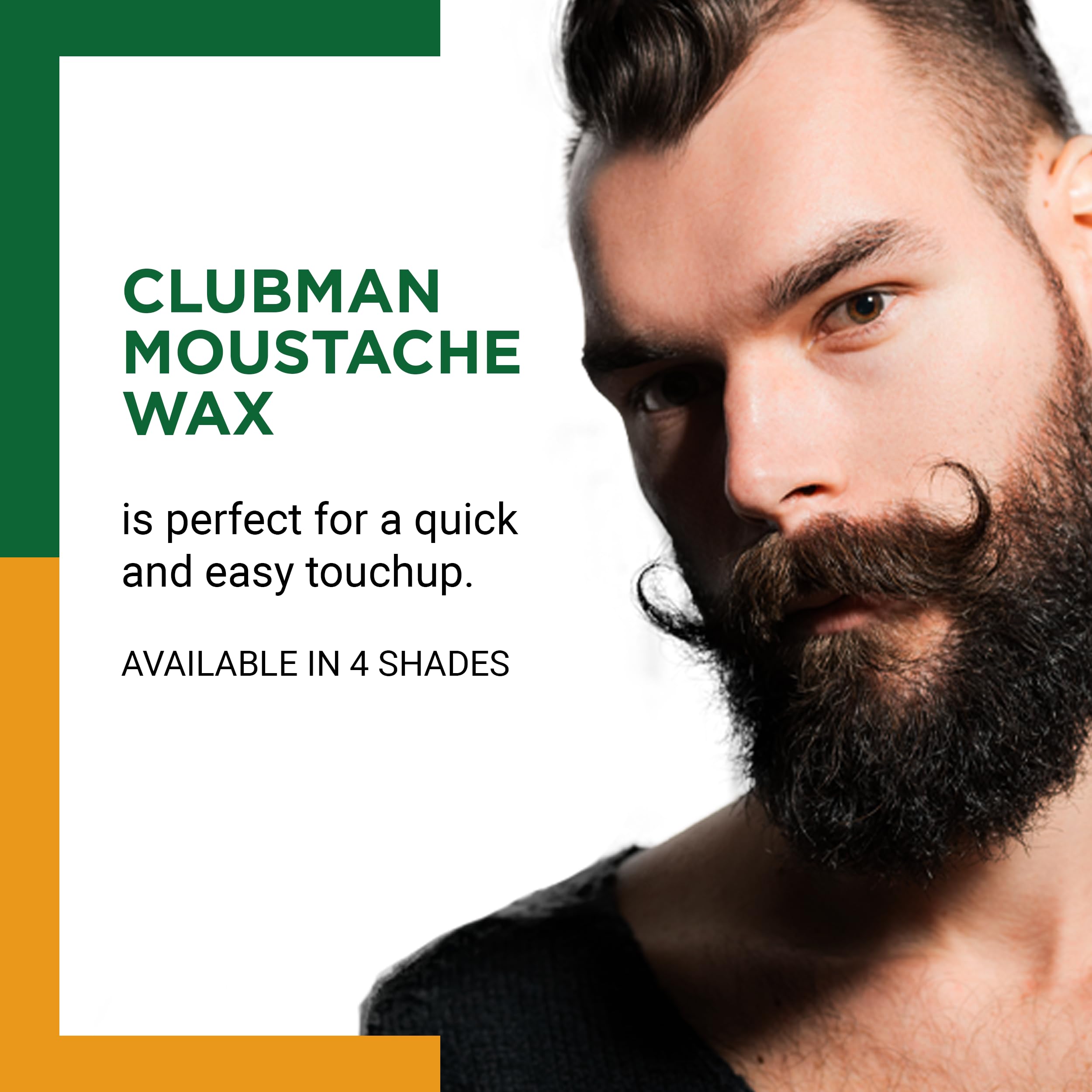 Clubman cera para bigote facilita la aplicación diaria.
