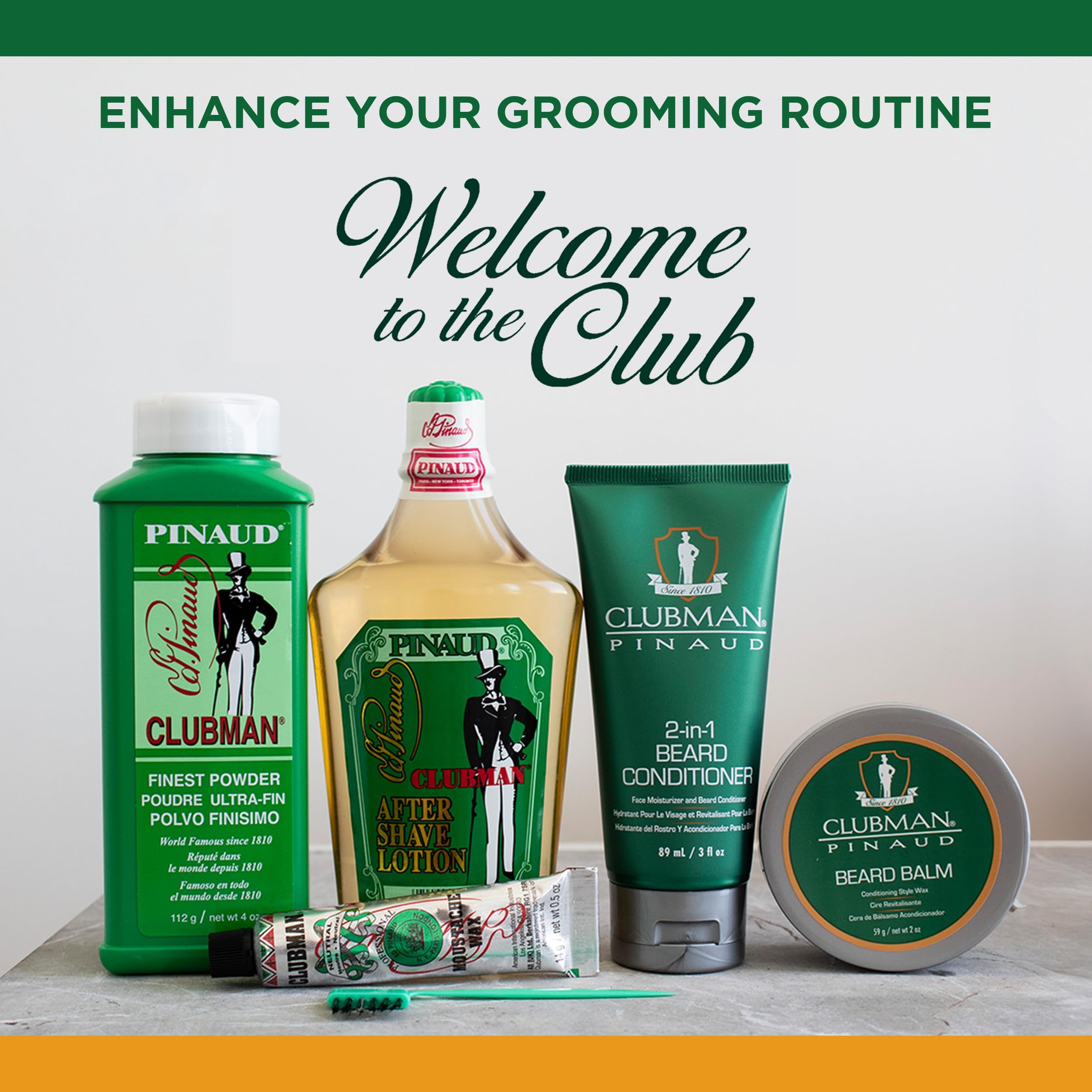 Clubman herencia estadounidense respalda grooming masculino de calidad.