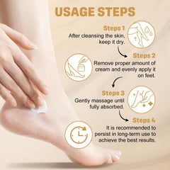 Applying Clyecfra hand and foot cream during daily routine