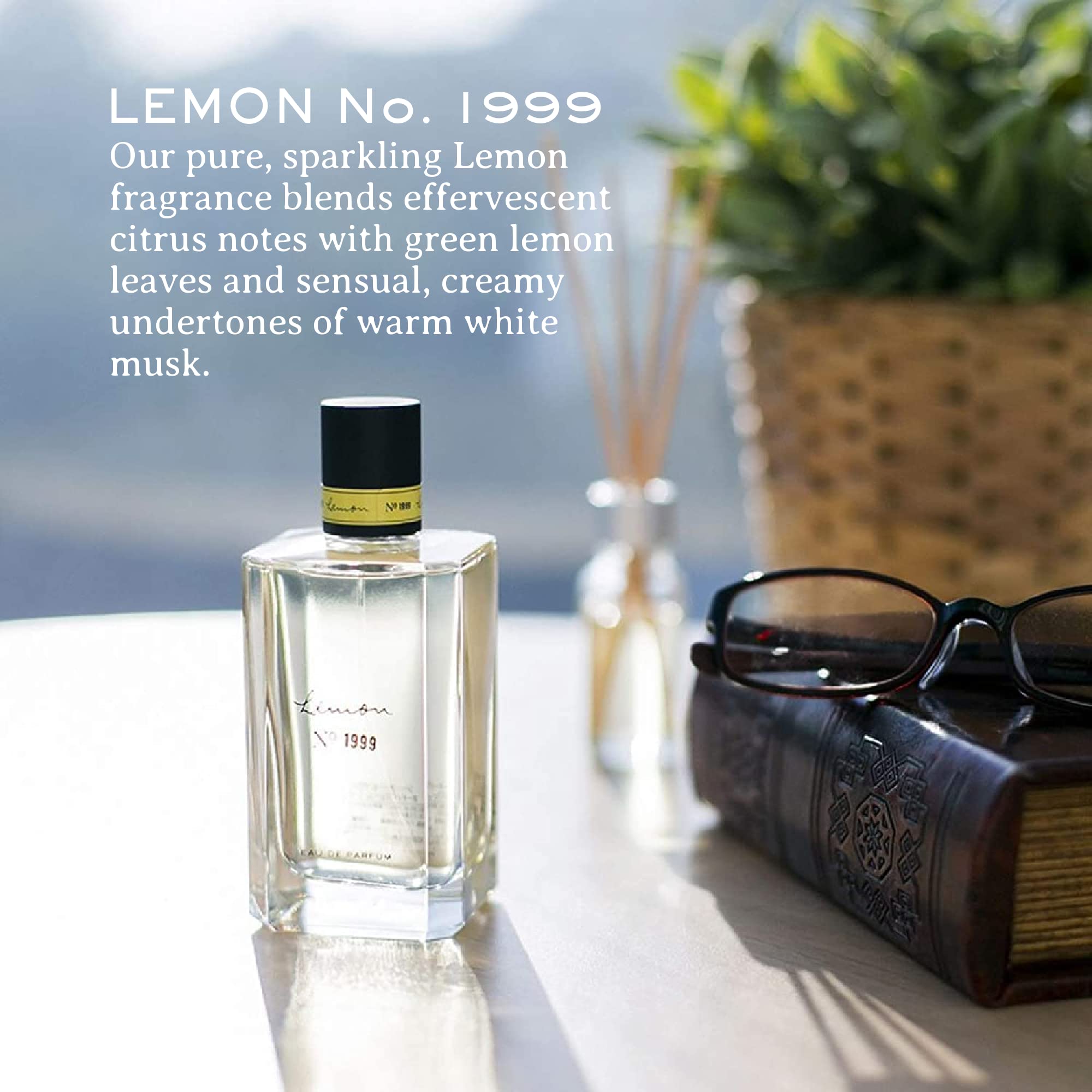 C.O. Bigelow Lemon Eau de Parfum label close-up, highlighting brand details and citrus notes.