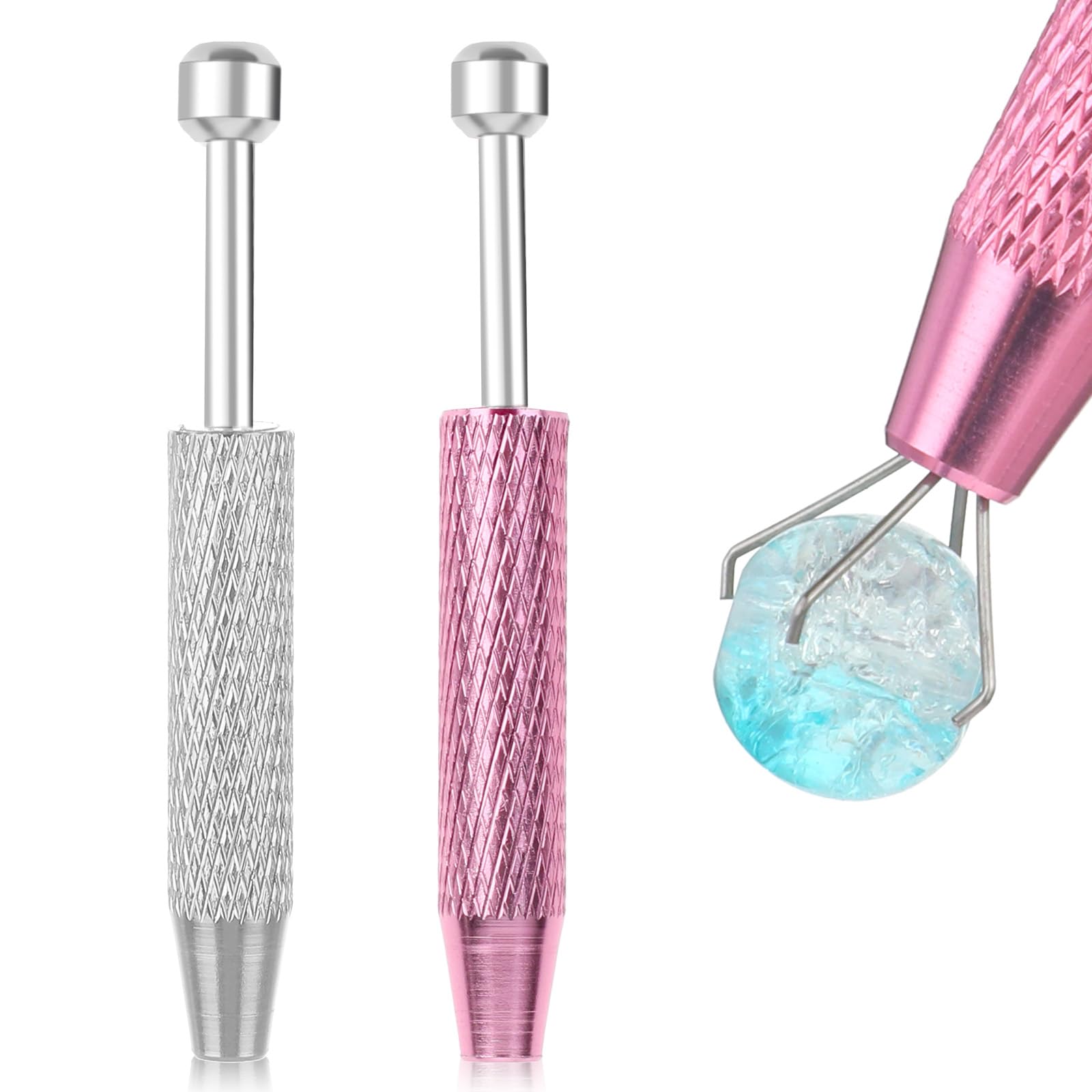 Cobee herramienta de agarre de bolas para piercing, rosa, precisión