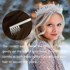 Tiara COCIDE con diamantes simulados para un look deslumbrante