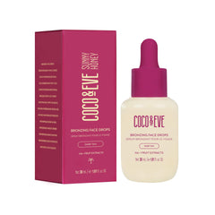 Coco & Eve Sunny Honey Drops, envase compacto para bronceado gradual y suave.