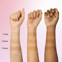 Coco & Eve Sunny Honey Drops tono medio para bronceado suave.