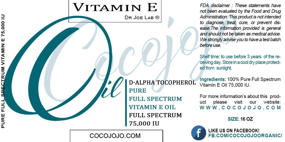 Cocojojo vitamina E aceite gotero: aplicación diaria precisa
