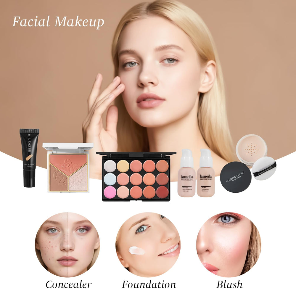 Coliusa base maquillaje y corrector, tono uniforme y acabado natural.
