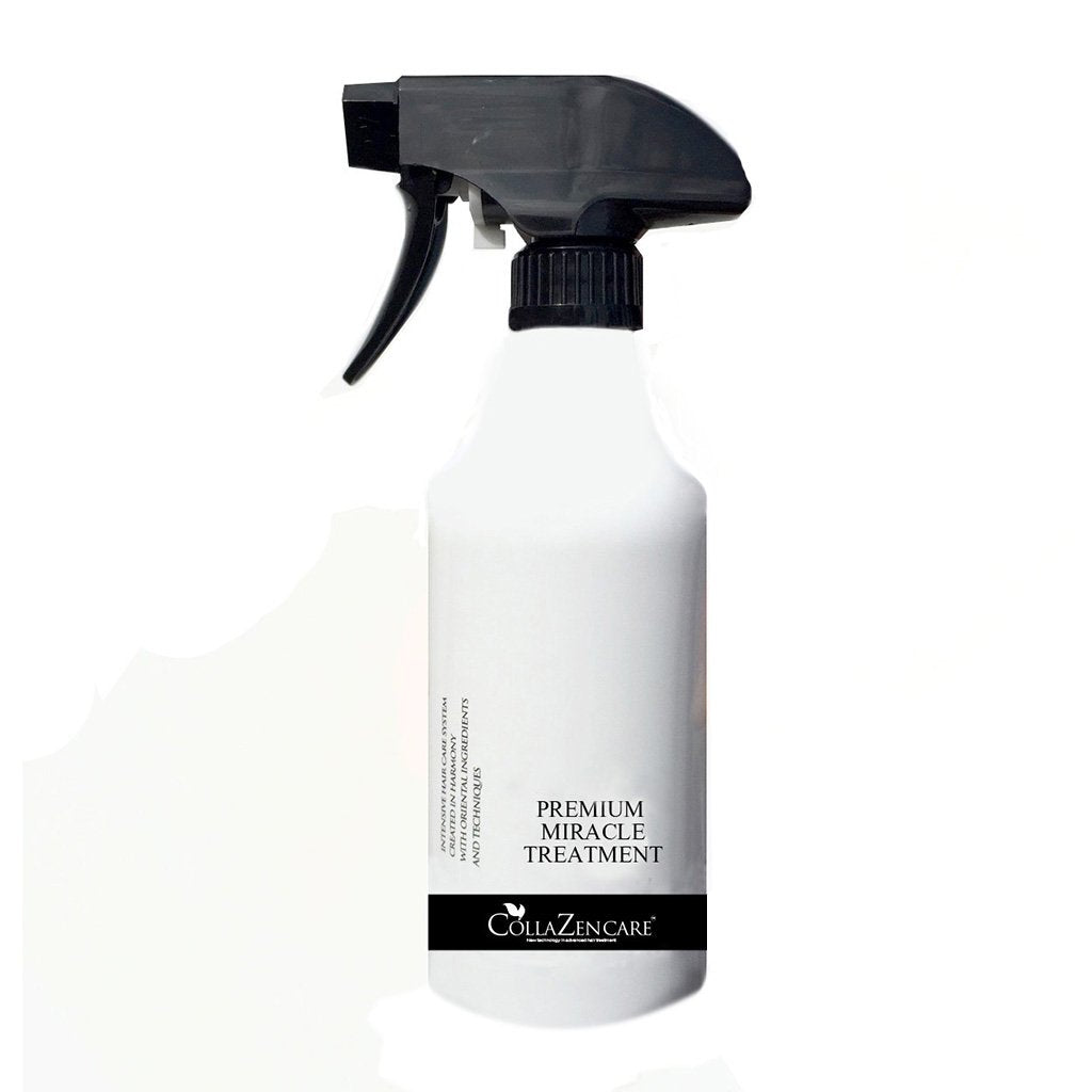 Collazen Care Tratamiento Milagro 500ml con rociador, desenreda y suaviza el cabello.