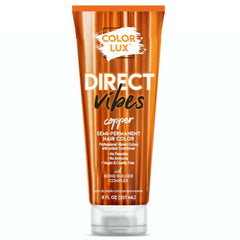 Color Lux Direct Vibes cobre envase muestra color vibrante y duradero