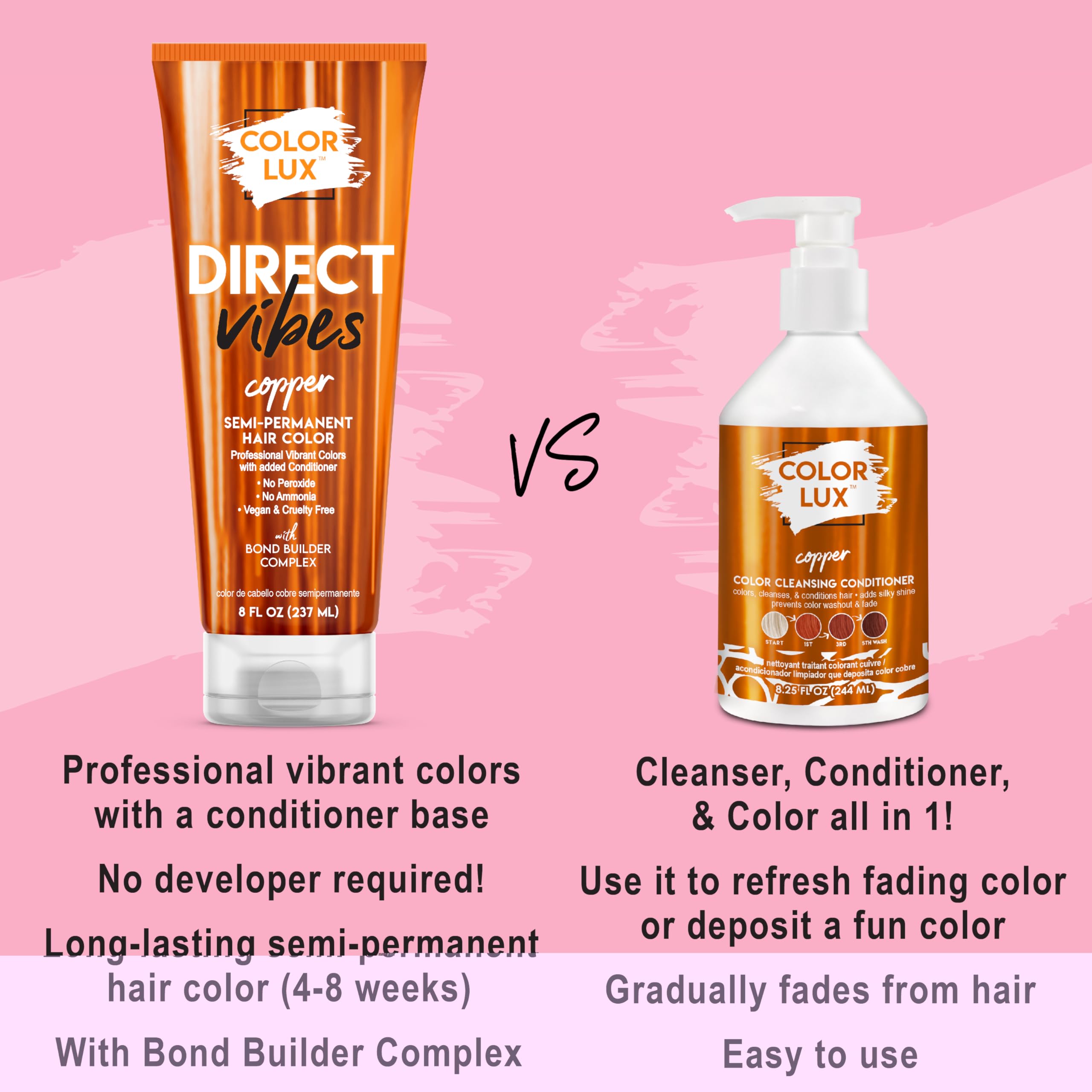 Color Lux Direct Vibes vegano y libre de crueldad para belleza ética