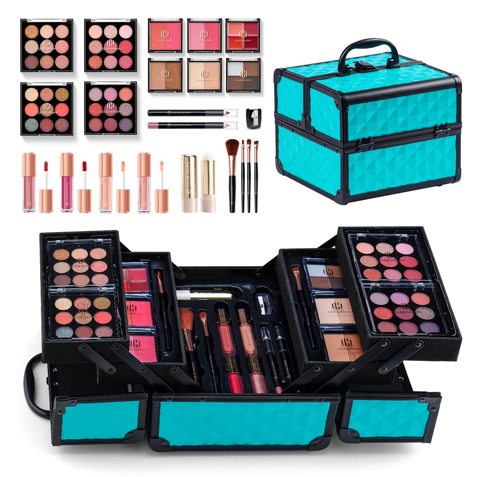 Color Nymph kit todo en uno con sombras 36 tonos para looks versátiles.