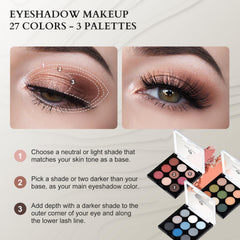 Color Nymph paleta de sombras juvenil dorada para crear looks versátiles