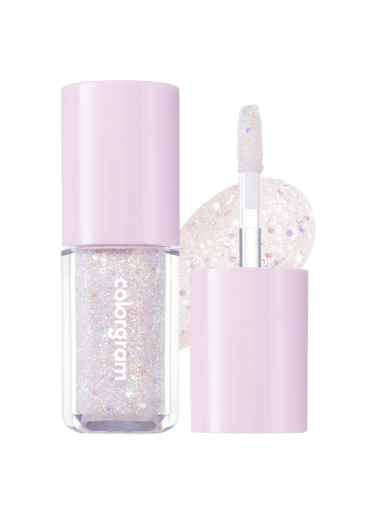 COLORGRAM Milk Bling Shadow 01 doble estrella, aplicación precisa para un brillo intenso.